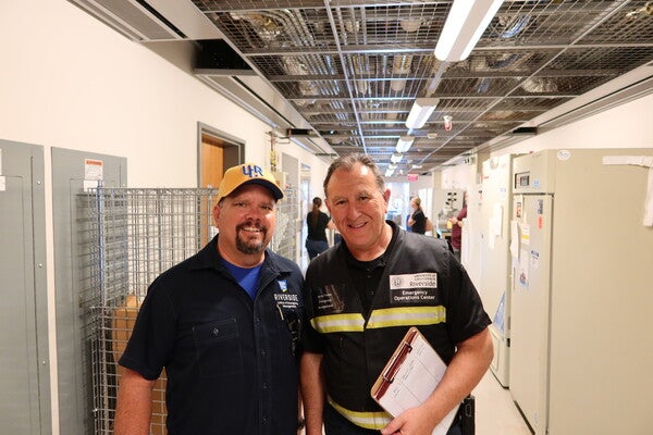 From Left to Right: George Anderson Business Continuity Manager & Andy Flores Director of Emergency Management 
